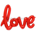Шар Фигура Надпись "Love" Красная 104 см - изображение 2
