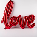 Шар Фигура Надпись "Love" Красная 104 см - изображение 1
