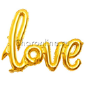 Шар Фигура Надпись "Love" золото 104 см - изображение 1