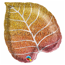 Шар Фигура "Осенний лист" омбре 53 см