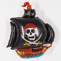 Шар Фигура "Пиратский корабль" черный 81 см - изображение 1