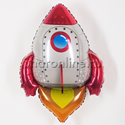 Шар Фигура "Ракета" красная 76 см - изображение 1