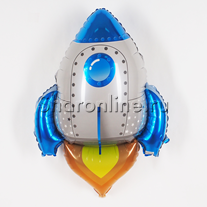 Шар Фигура "Ракета" синяя 76 см