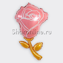 Шар Фигура "Роза" розовая 94 см