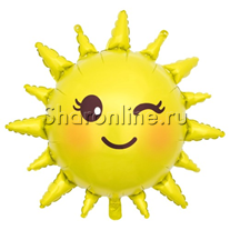 Шар Фигура "Солнце" подмигивающее 79 см