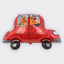 Шар Фигура "Три Кота" Автомобиль 76 см