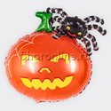 Шар Фигура "Тыква с пауком" 66 см - изображение 1