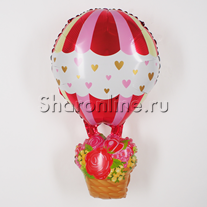 Шар Фигура "Воздушный шар" цветы 86 см