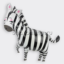 Шар Фигура "Зебра" черная 86 см