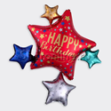 Шар Фигура "Звезда Happy Birthday" 74 см - изображение 1