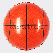 Шар Круг "Баскетбольный мяч" 46 см