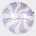 Шар Круг "Леденец" лиловый 46 см - изображение 1