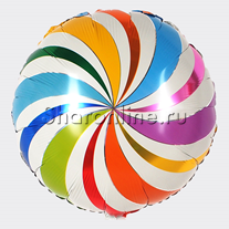 Шар Круг "Леденец" разноцветный 46 см