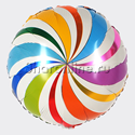 Шар Круг "Леденец" разноцветный 46 см - изображение 1