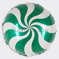 Шар Круг "Леденец" зеленый 46 см