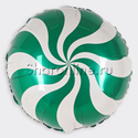 Шар Круг "Леденец" зеленый 46 см - изображение 1