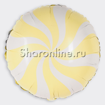 Шар Круг "Леденец" желтый 46 см