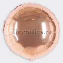 Шар круг Розовое золото 46 см - изображение 1