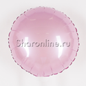 Шар "Круг" розовый 46 см - изображение 1