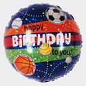 Шар Круг "С днем рождения" Спортивные мячи 46 см - изображение 1
