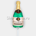 Шар мини-фигура "Бутылка шампанского" 43 см - изображение 1