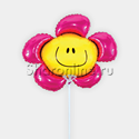 Шар мини-фигура "Цветок-улыбка" фуксия 43 см - изображение 1