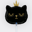 Шар мини-фигура "Котенок Принцесса" черная 36 см - изображение 1
