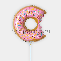 Шар мини-фигура "Пончик" надкусанный 41 см