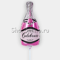 Шар мини-фигура "Розовое шампанское" 41 см