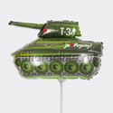 Шар мини-фигура "Танк" зеленый 36 см - изображение 1