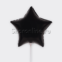 Шар мини-звезда Черная 23 см - изображение 1