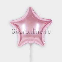 Шар Мини-звезда Розовая 23 см