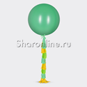 Зеленый шар с гирляндой тассел - 60 см - изображение 1
