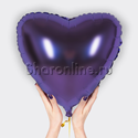 Шар "Сердце" фиолетовое 46 см - изображение 1