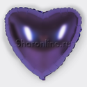 Шар "Сердце" фиолетовое 46 см - изображение 2