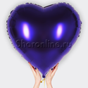 Шар Сердце фиолетовое 81 см - изображение 1