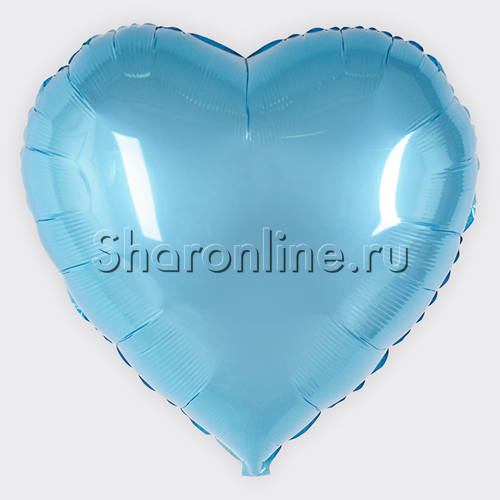 Шар Сердце голубое 81 см - изображение 1