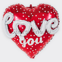 Шар Сердце "Love 3D" 64 см - изображение 1