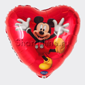 Шар Сердце "Микки Маус" 46 см - изображение 1