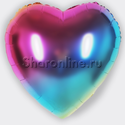Шар Сердце "Радужный градиент" 81 см - изображение 2