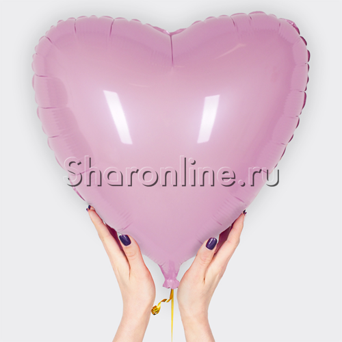 Шар "Сердце" розовое 46 см - изображение 1