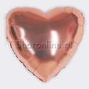Шар Сердце Розовое золото 46 см - изображение 2