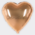 Шар Сердце Розовое золото 76 см - изображение 1
