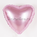 Шар Сердце "Сатин" розовое 46 см - изображение 1