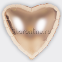 Шар Сердце шампань 46 см - изображение 2