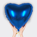 Шар "Сердце" синее 46 см - изображение 1