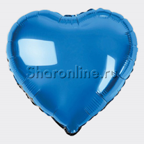 Шар Сердце синее 81 см