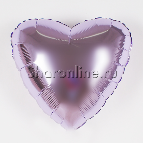 Шар Сердце Сиреневое 46 см - изображение 1
