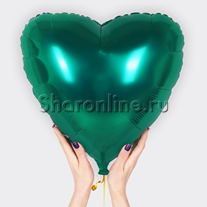 Шар "Сердце" зеленое 46 см