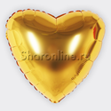Шар Сердце золото 46 см - изображение 2